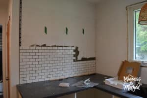 first round of backsplash
