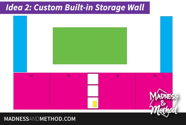 custom built in storage