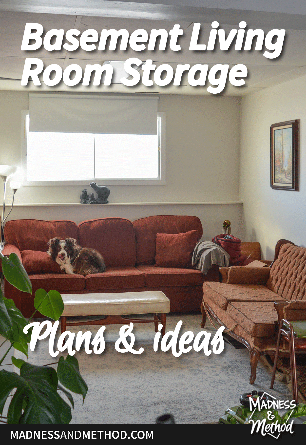 basement living before after 