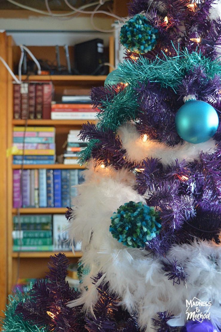 purple christmas tree