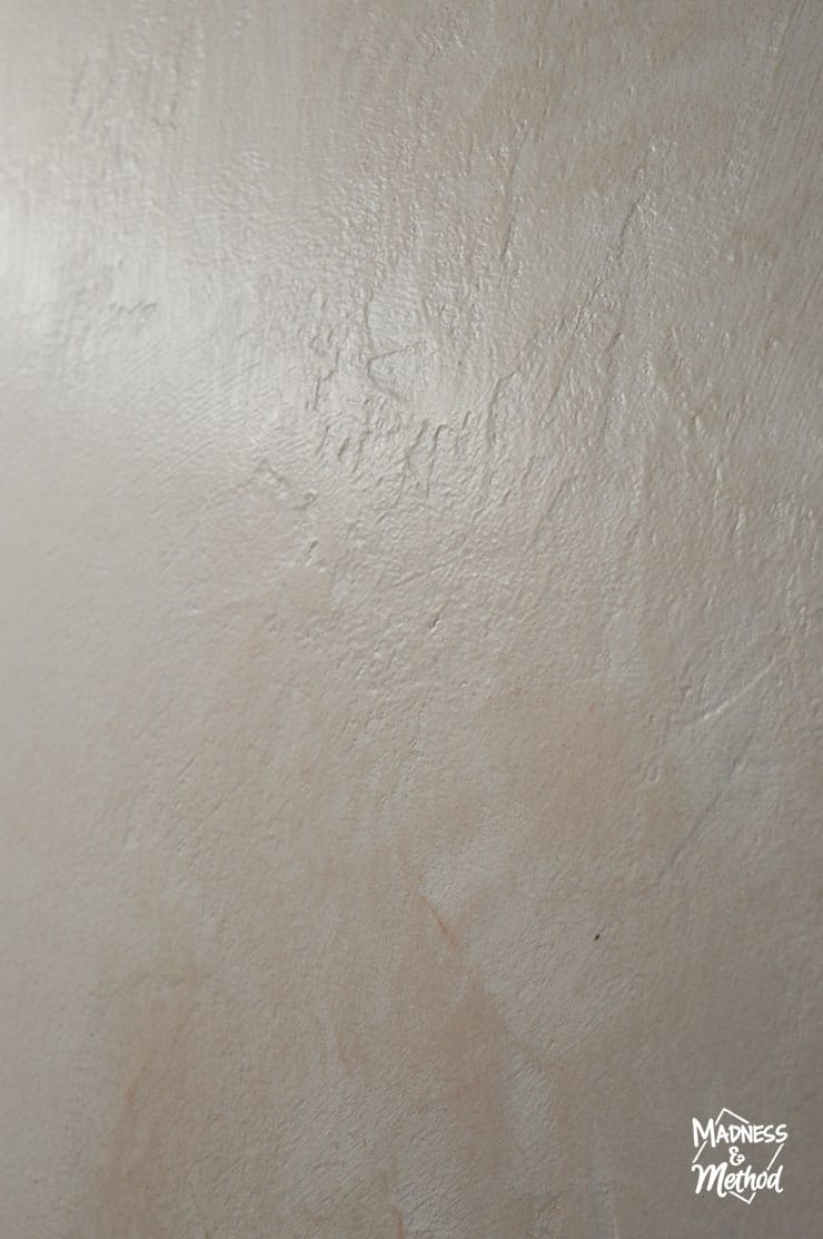 microcement walls close up