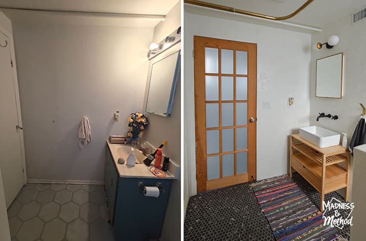 bathroom door entry