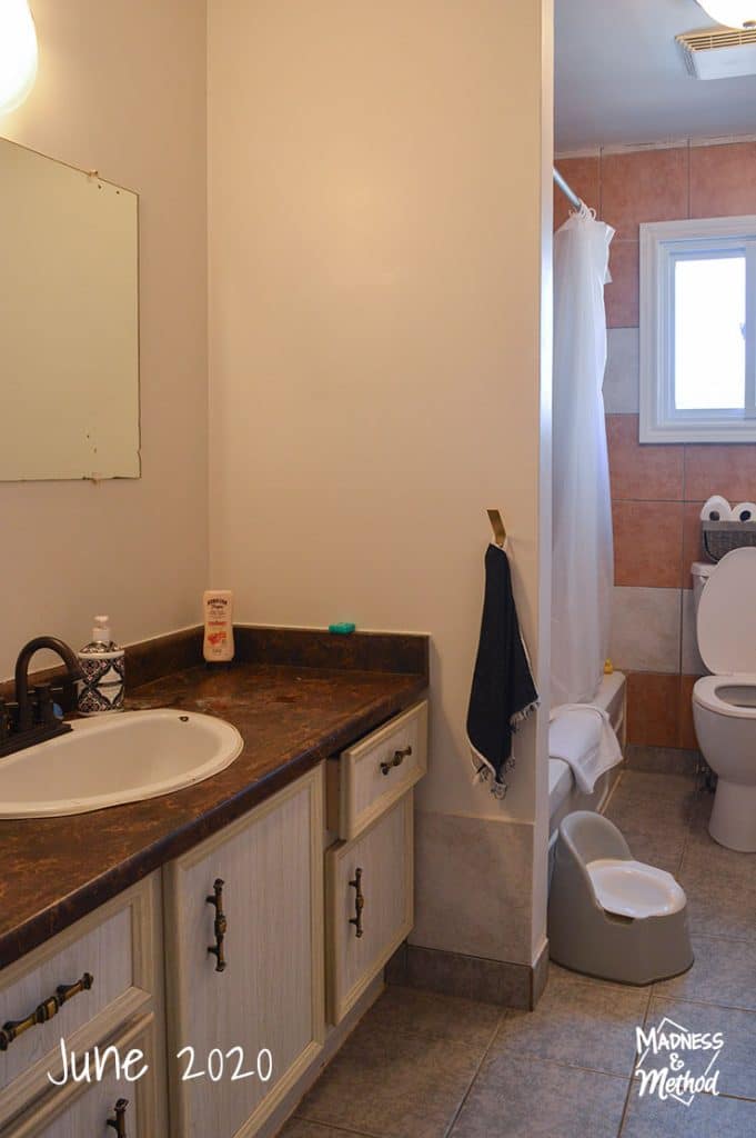 bathroom before renovation