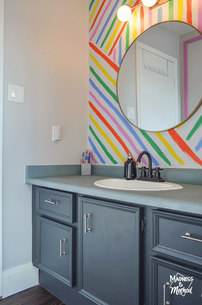 bathroom vanity before after gif