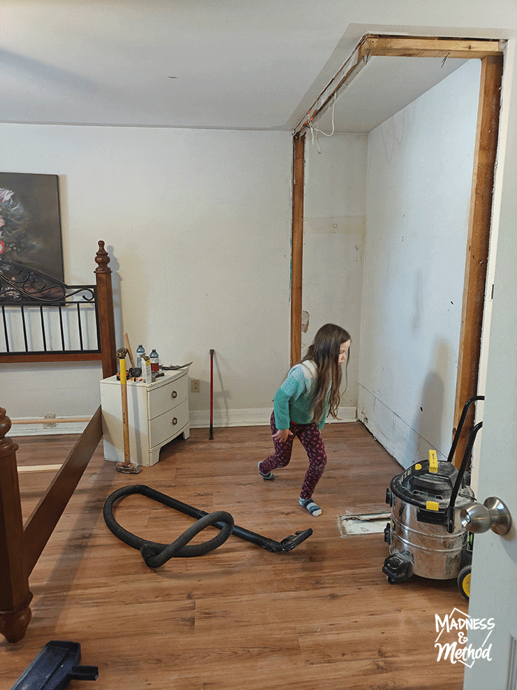 bedroom closet demo