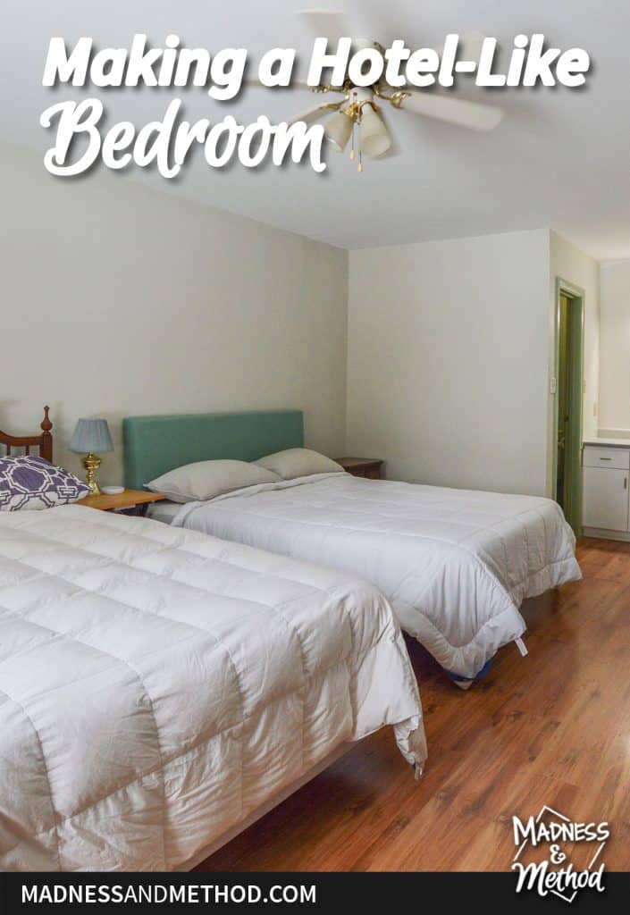 two queen bed hotel room graphic